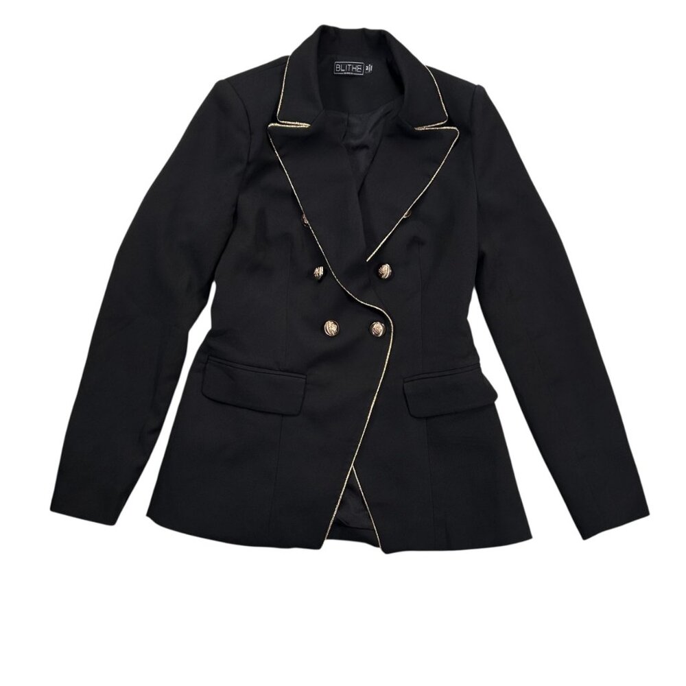 Blithe Los Angeles Medium Blazer Gold Formal Part… - image 1